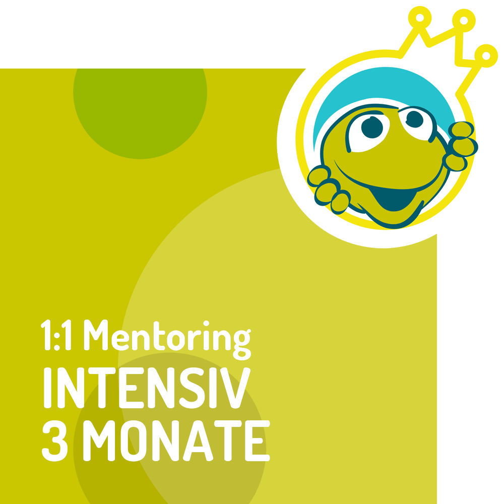 Birgit Kieslich I Vertriebscoaching I Mein-Vertriebscoach I Kieslich Vertriebsentwicklung I Akquise-Frosch I 1:1 Mentoring Intensiv 3 Monate